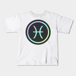 Rainbow Zodiac - Pisces Kids T-Shirt